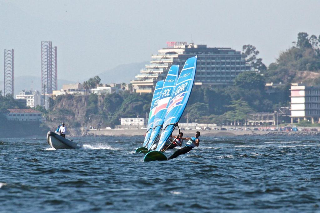 Day 7 - RS:X Mens August 14, 2016. Medal race © Richard Gladwell www.photosport.co.nz